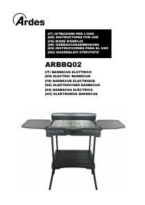 Manuale dell'utente - Ardes Ardes ARBBQ02 barbecue per l'aperto e bistecchiera Zona cottura Elettrico Nero 2200 W - (ARD ARBBQ02 BARBECUE ELETTR BRASERO FEET)