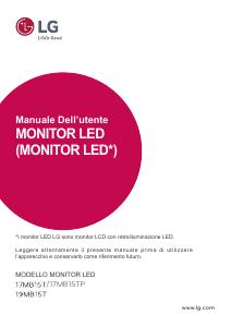 Manuale dell'utente - LG LG MONITOR TOUCH 17 LED 5:4 12801024 250 CDM, 5MS, VGA