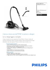 Volantino - Philips by Versuni Philips 3000 series Aspirapolvere con sacco, 900W, cattura il 99,9% della polvere*