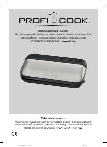 Manuale dell'utente - ProfiCook PROFI-COOK MACCHINA SOTTOVUOTO 'VK1134' PROFICOOK                      