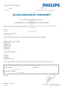 EU Declaration of conformity - Philips ASPIRAPOLVERE A TRAINO PHILIPS FC8244/09 WET & DRY