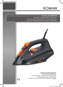 Manuale dell'utente - Bomann Bomann DB 784 CB Ferro da stiro a secco e a vapore Acciaio inossidabile 2500 W Antracite, Arancione