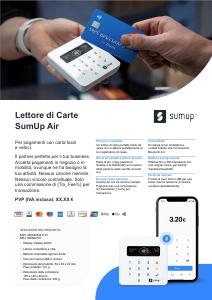 Volantino - SumUp SumUp Air lettore di card readers Interno/esterno Bluetooth Bianco