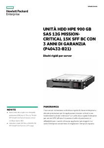 Volantino - HPE HD 2,5 HPE 900GB SAS 15K SFF BC DS HDD BC MISSION  CRITICAL