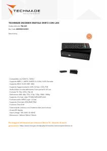 Volantino - Techmade DECODER TECHMADE DIGITALE TERRESTRE TM-GX1 DVB-T2 CON LAN