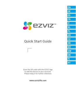 Manuale dell'utente - EZVIZ VIDEOCAMERA IP MOTORIZZATA MICROSD FINO A 256GB A
