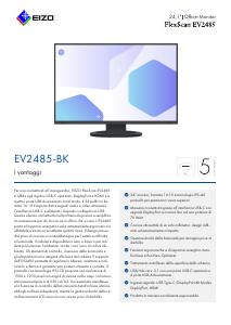 Volantino - EIZO EIZO FlexScan EV2485-BK LED display 61,2 cm (24.1") 1920 x 1200 Pixel WUXGA Nero