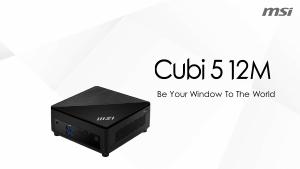 Infokit - MSI PC MSI CUBI 5 I3-1215U NO HD/RAM M.2+2,5" 4U3 DP/H USBC BT WIFI
