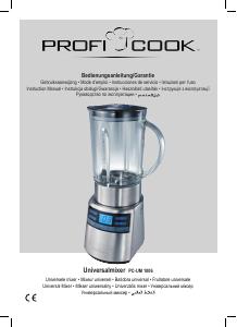 Manuale dell'utente - ProfiCook PROFI-COOK FRULLATORE 'UM1006' INOX 20.000 G/MIN 1,8L 1200W PROFICOOK  