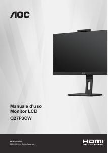 Manuale dell'utente - AOC AOC Q27P3CW computer 68,6 cm (27") 2560 x 1080 Pixels Quad HD LED Zwart monitor (Q27P3CW)