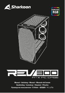 Manuale dell'utente - Sharkoon SHARKOON REV300 - Midtowermodel - ATX - geen voeding - A.RGB fans - zwart (4044951032129)