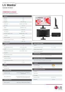 Volantino - LG LG 24MR400 Monitor Full HD 24" IPS 100Hz - (LG 24MR400-B.AEUQ MONITOR 23.8 FHD IPS)