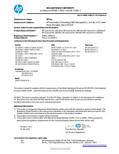 CE Marking - HP HP HP LaserJet Pro 3002dw (3G652F#B19)