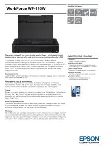 Volantino - Epson Epson Workforce WF-110W - Draagbare Inkjet Printer (C11CH25401)