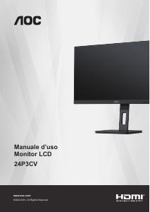 Manuale dell'utente - AOC AOC 24P3CV LED display 60,5 cm (23.8") 1920 x 1080 Pixels Full HD Zwart monitor (24P3CV)