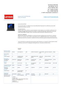 Volantino - Lenovo NB 15,6 I3-1215U 8GB 256SSD W11PED LENOVO ESSENTIAL BUNDLE GARANZIA 2Y