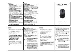 Manuale dell'utente - Adj MOUSE WIRELESS OTTICO EVO PURE BK 1600 DPI 6 TASTI CON RICEVITORE ADJ