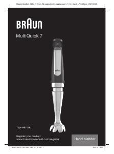 Manuale dell'utente - Braun FRULL IMM APERITIF 750W