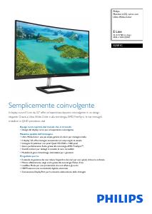 Volantino - Philips Philips E Line 325E1C/00 Monitor PC 80 cm (31.5") 2560 x 1440 Pixel Quad HD LCD Nero