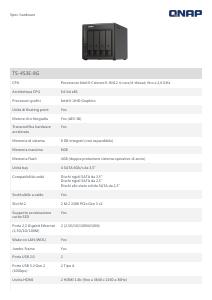 Volantino - QNAP QNAP NAS TS-453E Tower 4-Bay CPU Celeron N4505 Dual Core + 8 GB DDR4 2x M.2 gen.3x1 + 2x 2.5 GbE