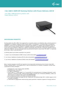 Volantino - i-tec i-tec USB-C HDMI DP mit Power Delivery 100W (C31HDMIDPDOCKPD)