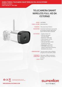 Volantino - Superior Electronics Superior Security Camera Esterno IP66 FHD WiFi Alexa Google SmartLife