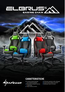 Volantino - Sharkoon Sharkoon Elbrus 2 Sedia per gaming universale Seduta imbottita Nero, Rosso
