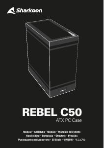 Manuale dell'utente - Sharkoon Sharkoon Rebel C50 Black RGB midi tower behuizing