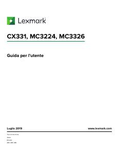 Manuale dell'utente - Lexmark Lexmark MC3224dwe Laser A4 600 x 600 DPI 22 ppm Wi-Fi