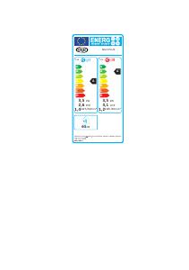 EU etichetta energetica - Argoclima Argoclima Milo Plus 65 dB Bianco - (ARG MILO+ CLIMATIZ PORT 65DB 13KBTU A++)