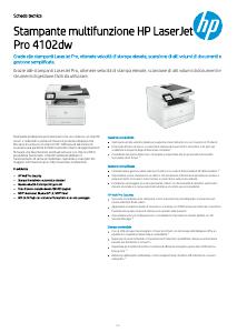 Volantino - HP HP LaserJet Pro MFP 4102 dw (3in1)  s/w - Laser - Multifunktionsdrucker (2Z622F#B19)