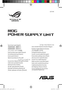 Manuale dell'utente - ASUS ASUS ROG STRIX 1000W Gold Aura ATX3.0 voeding  (90YE00P1-B0NA00)