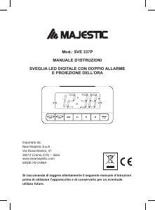 Manuale dell'utente - New Majestic SVAGLIA DIGITALE PROIEZIONE AC/DC DISPLAY BLU 1,2" SVE-337P