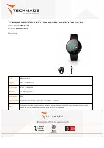 Volantino - Techmade TECHMADE SMARTWATCH JOY COLOR WATERPROOF CARDIO NERO TM-JOY-BK