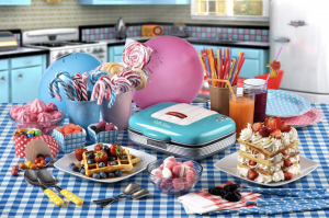 17426173790977-ariete1973wafflemakerpartytimepiastraelettricaperwafflepiastreantiaderenti700wattazzurro