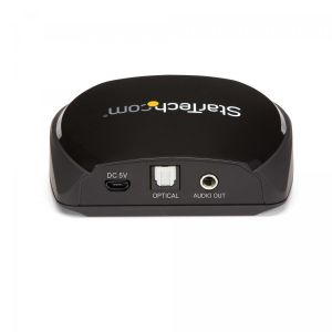 17430112547013-startechcomricevitoreaudiobluetooth50connfcadattatoreaudiowirelessbluetoothbt50portata20muscitaaudio35mmrcaootticadigitaletoslinkspdifdachifiwolfsonlossless