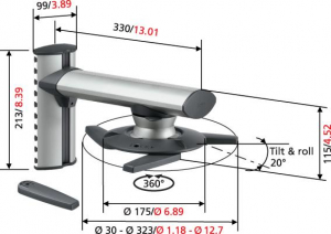 17444386503675-vogelsepw6565staffadaparetepervideoproiettore