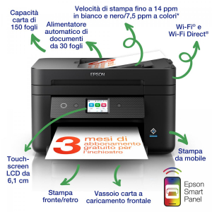 17445672782275-epsonworkforcewf2960dwfstampantemultifunzionea4gettodinchiostrostampascansionecopiadisplaylcd61cmadfwifidirectairprint3mesidiinchiostroinclusoconreadyprint