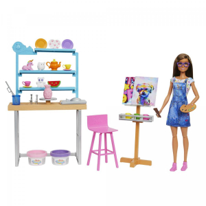 17446578119792-barbierelaxandcreateatelierplaysetconbambolaeplastilinapervasiepittura25accessorialta29cmregaloperbambini37anni