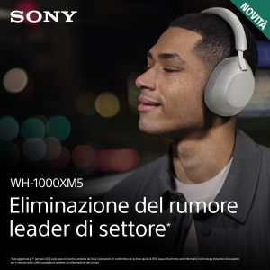 17446955212947-sonywh1000xm5cuffiewirelessconnoisecancellingbatteriafinoa30orearoundearconalexaegoogleassistantconmicrofonointegratopertelefonateargento