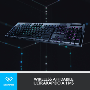 17448363681127-logitechglogitechg915lightspeedtastieragamingmeccanicawirelessprofiloribassatogltactileswitcheslightsyncrgbdesignsottile30orediduratadellabatteriaqwertyitlayoutnero