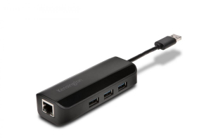 17448934492567-kensingtonua3000eadattatoreethernetehuba3porteusb30nero