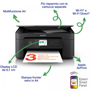 17449215198838-epsonexpressionhomexp4200stampantemultifunzionea4gettodinchiostrostampacopiascansionedisplaylcd61cmwifidirectairprint3mesidiinchiostroinclusoconreadyprint
