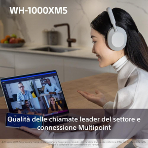 17449922276445-sonywh1000xm5cuffiewirelessconnoisecancellingduratadellabatteriadi30orebluetoothottimizzateperalexaegoogleassistantioseandroidconmicrofonointegratoblunotte