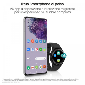17450601708565-samsunggalaxywatch4classicsmartwatchghierainterattivaacciaioinossidabile42mmmemoria16gbblack