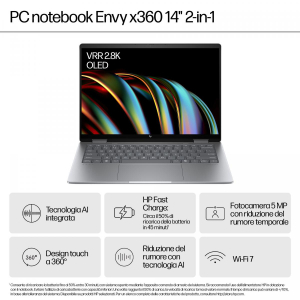 17453170170081-hpenvyx36014fc0007nlintelcoreultra7155uibrido2in1356cm14touchscreen3k32gblpddr5sdram1tbssdwifi6e80211axwindows11homegrigio