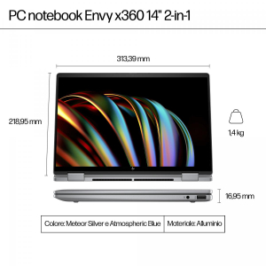 17453170202677-hpenvyx36014fc0007nlintelcoreultra7155uibrido2in1356cm14touchscreen3k32gblpddr5sdram1tbssdwifi6e80211axwindows11homegrigio