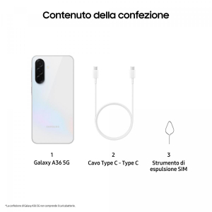 17454322859181-samsunggalaxya365gsmartphoneconfunzioniintelligentidisplaysuperamoled676gbram128gbcamera50mpbatteria5000mahip67awesomewhite