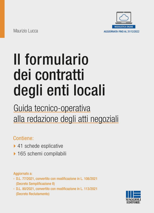 17277955818067-libroilformulariodeicontrattideglientilocalieditoremaggiolieditoreanno2021
