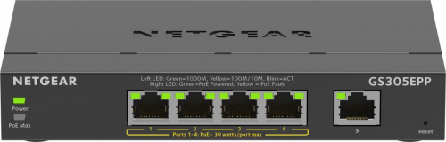 17425336425289-netgear5portgigabitethernethighpowerpoeplusswitchgs305eppgestitol2l3gigabitethernet101001000supportopoweroverethernetpoenero